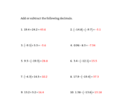 Adding and Subtracting Decimals_Answer Key.pdf