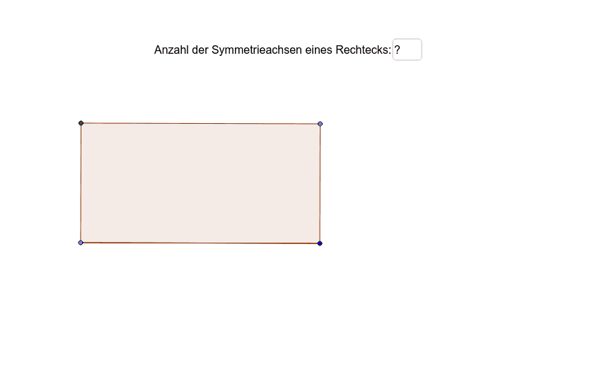 Symmetrieachsen eines Rechtecks – GeoGebra