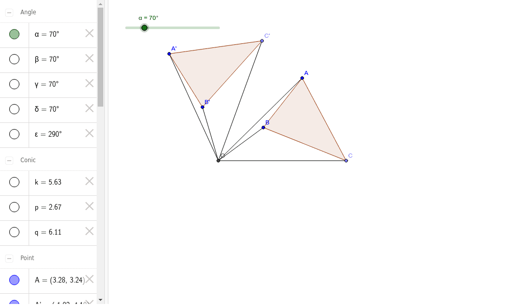 中一 回転移動 使用 P145 Geogebra