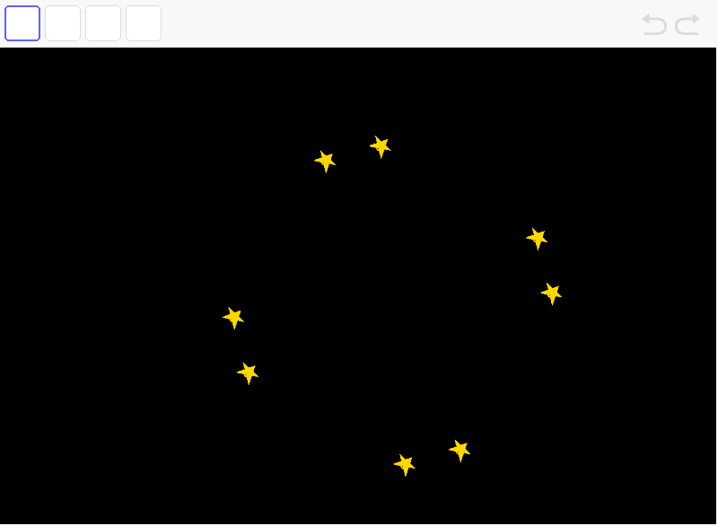 Busca entre les estrelles dos quadrats