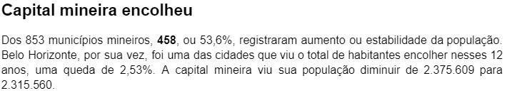 Leia o trecho da notícia a seguir: