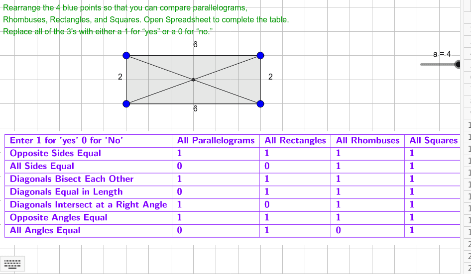 Four Rectangles, 2 Squares