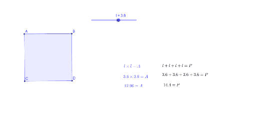 Area of a Square – GeoGebra