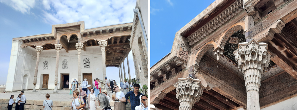 The iwan of the court mosque in the Fortress of Bukhara