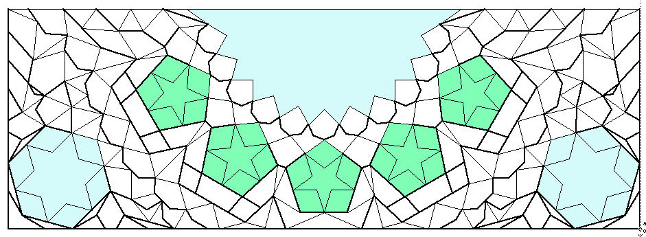 floor plan of muqarna in [url=https://www.geogebra.org/m/u3d8sx2h#material/ub37prgd]Samarkand- Gur Emir mausoleum[/url] (early 15th century) 
drawing: Shiro Takahashi