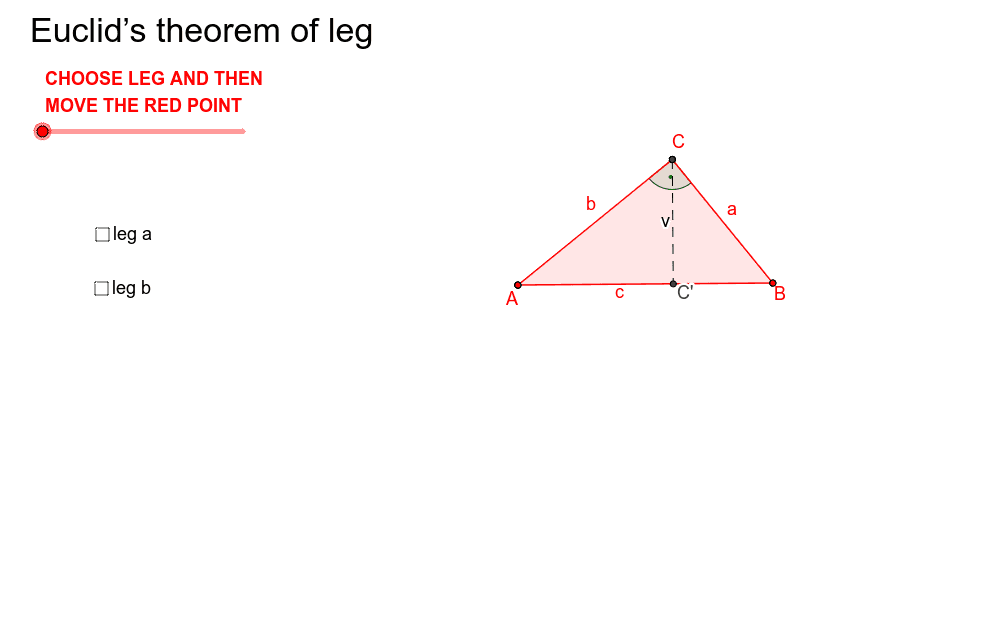 Right Triangle Altitude Theorem – GeoGebra