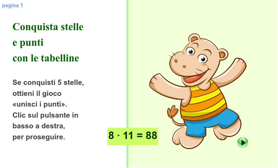 Imparare le tabelline – GeoGebra