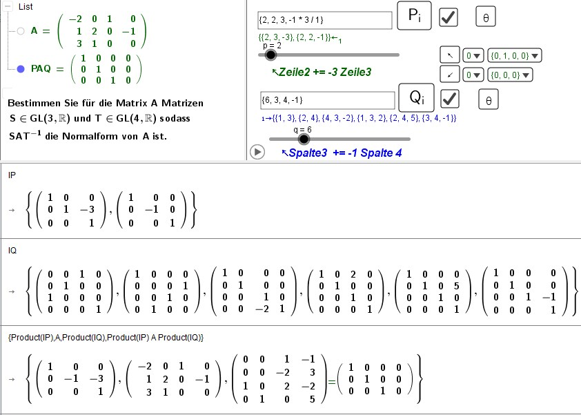 4. Normalform S A T^-1