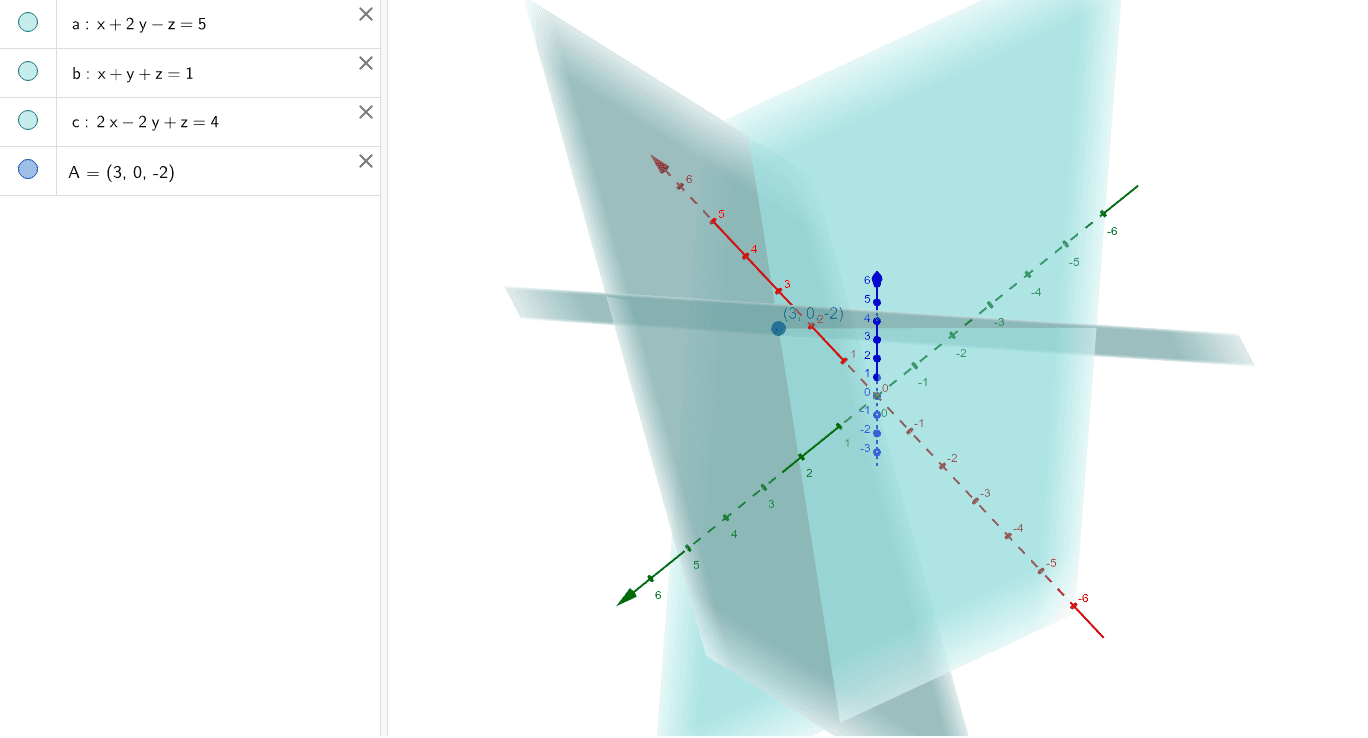 Non Homogeneous System In R3 0 D F Geogebra Non Homogeneous System In R3 0 D F Geogebra