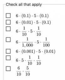 Decimal Points in Products: IM 6.5.5