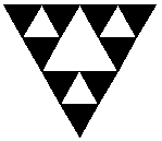 Stap 2: opdelen in vier gelijkzijdige driehoeken en middelste weglaten.