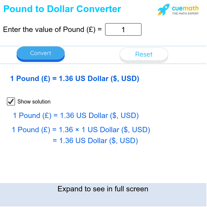 Conversion Pounds To Us Dollars