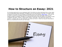 How to Structure an Essay 2021.pdf
