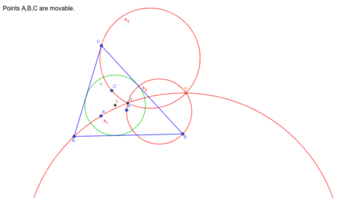 Intersection point of three circles V – GeoGebra
