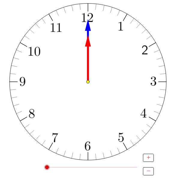 Analog Clock Templates GeoGebra