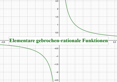 Elementare gebrochen-rationale Funktionen