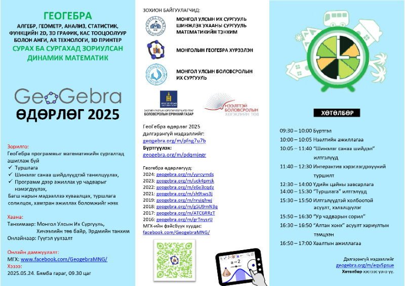 ГеоГебра өдөрлөг 2025