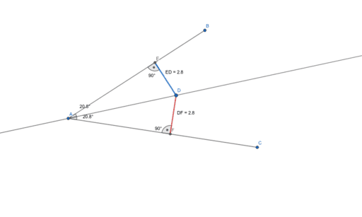 ъглополовяща – GeoGebra
