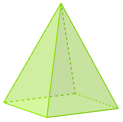 Pyramide mit quadratischer Grundfläche