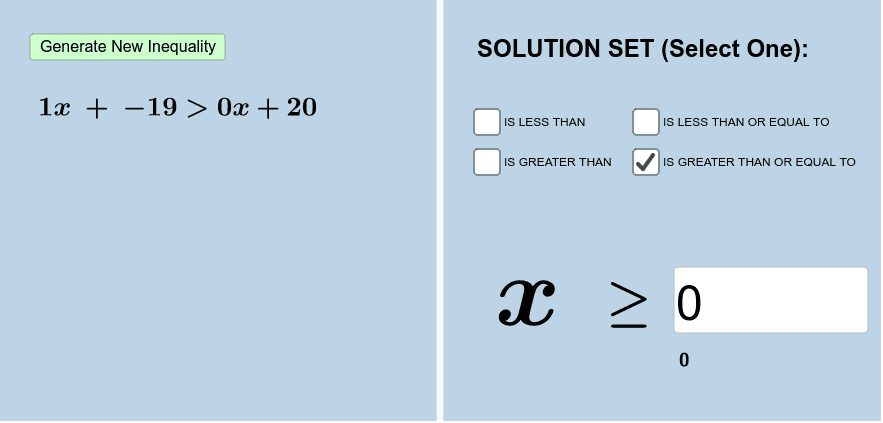 inequality equation maker inequality equation maker