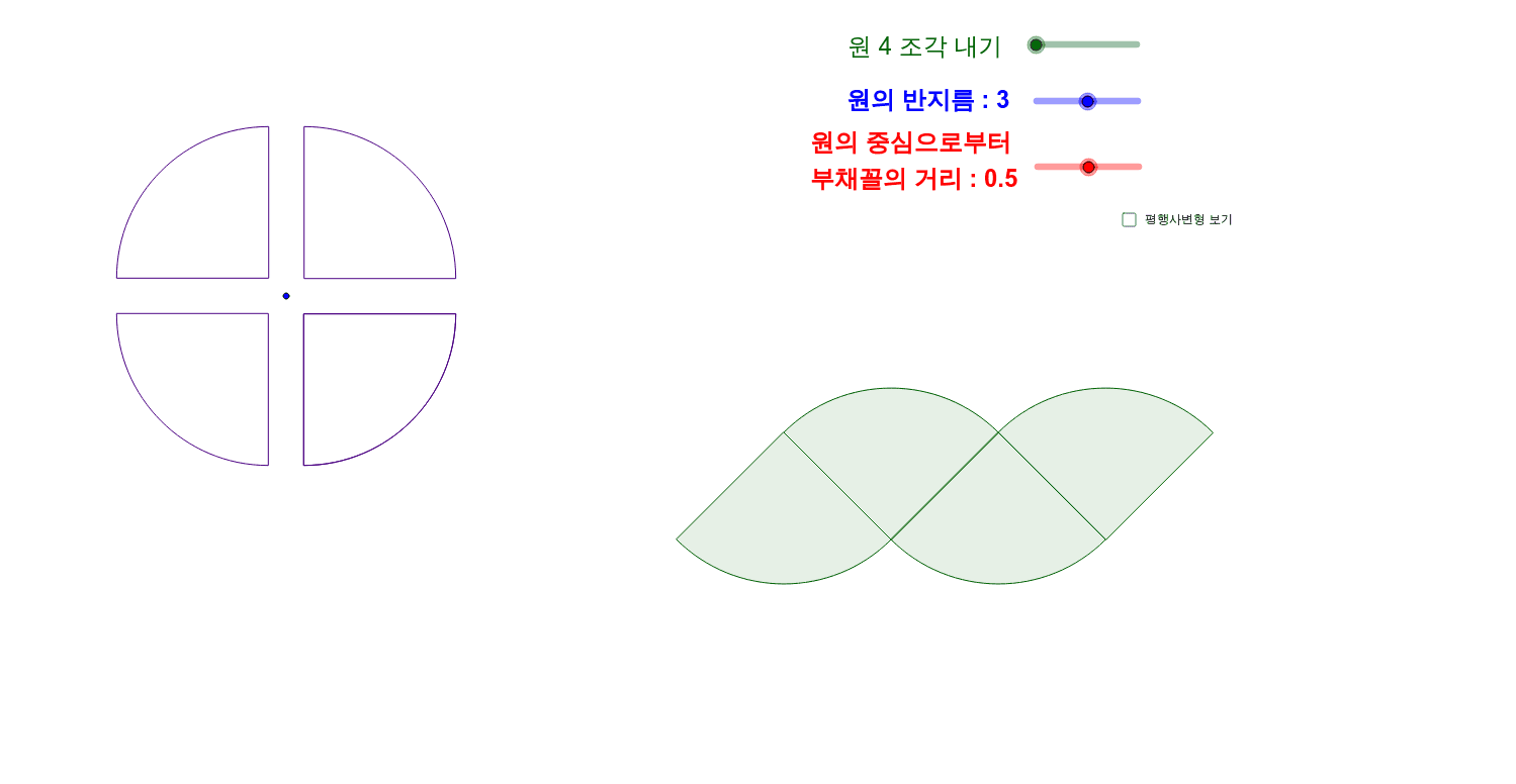 원주율과 원의 넓이 – GeoGebra 원주율과 원의 넓이