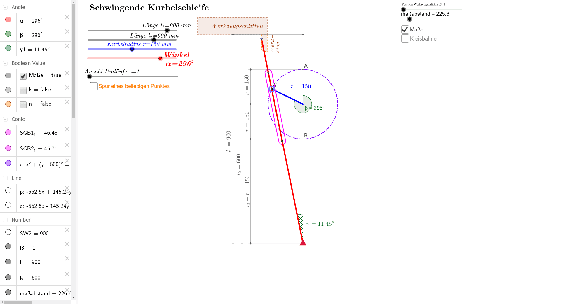 GeoGebra Applet
