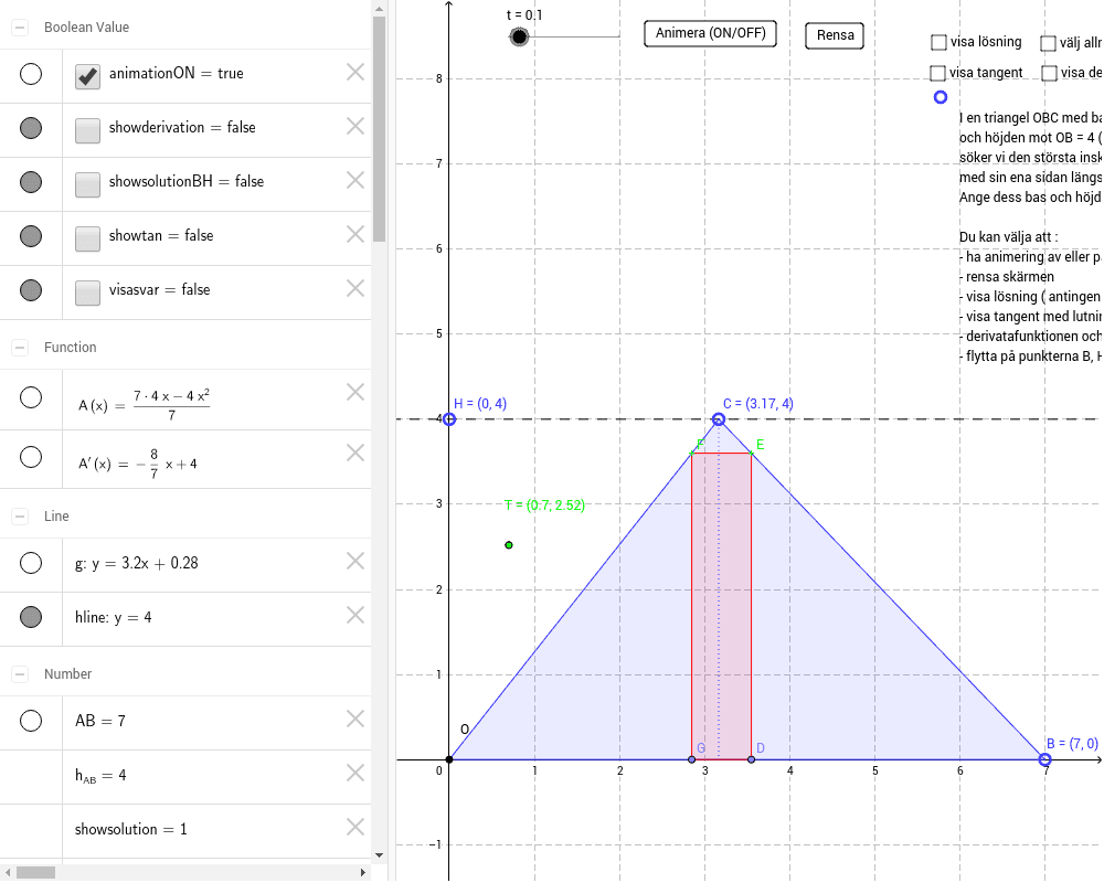 GeoGebra Applet