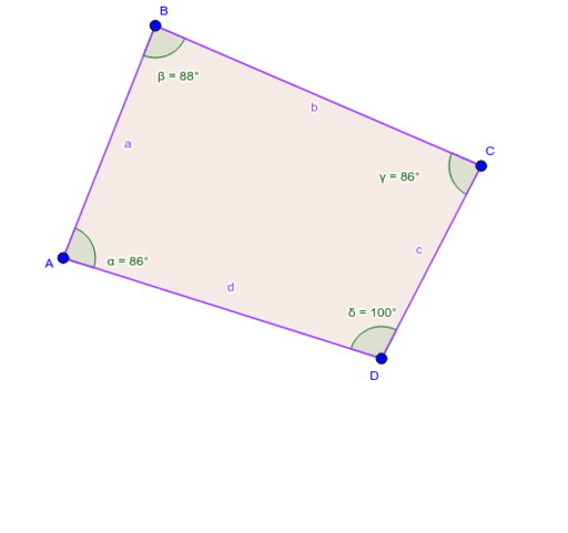 Сума кутів чотирикутника – GeoGebra