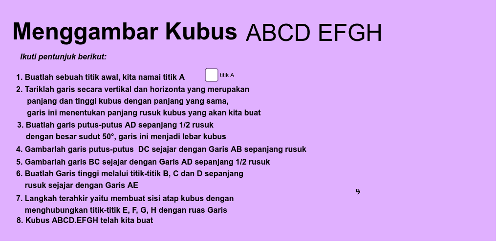 applet berikut menunjukkan salah satu cara untuk menggambar balok.