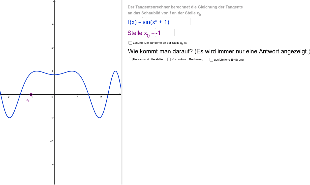 GeoGebra Applet