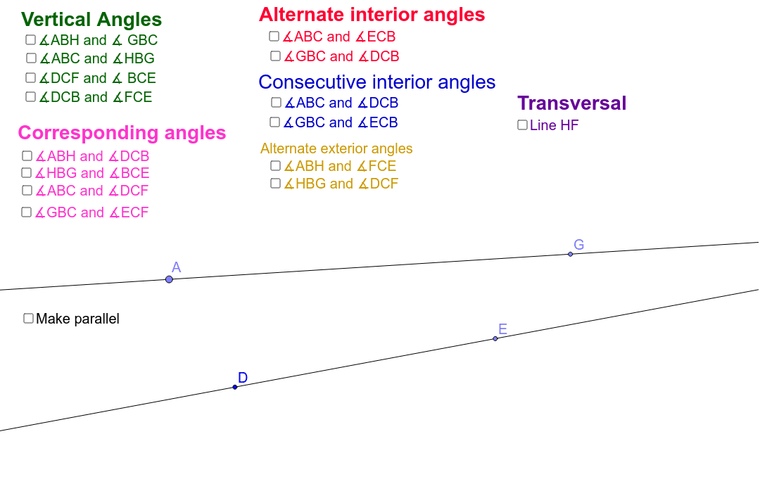 GeoGebra Applet