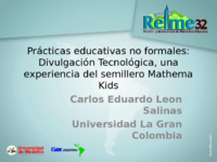 Prácticas educativas no formales: Divulgación Tecnológica, una experiencia del semillero Mathema Kids (León, 2018).pdf