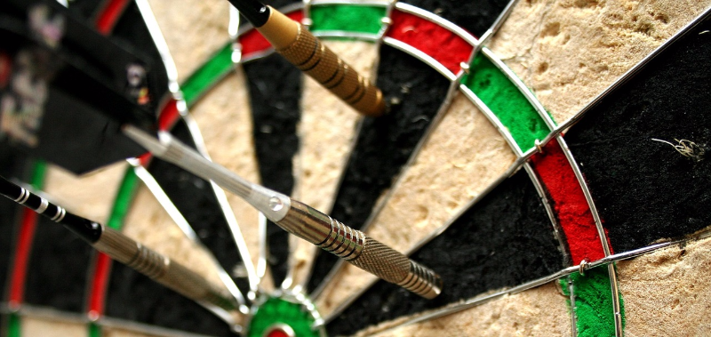 A dart board is a nice way to illustrate the difference between precision and accuracy.  This discussion follows below.