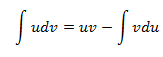 fórmula de integración por partes