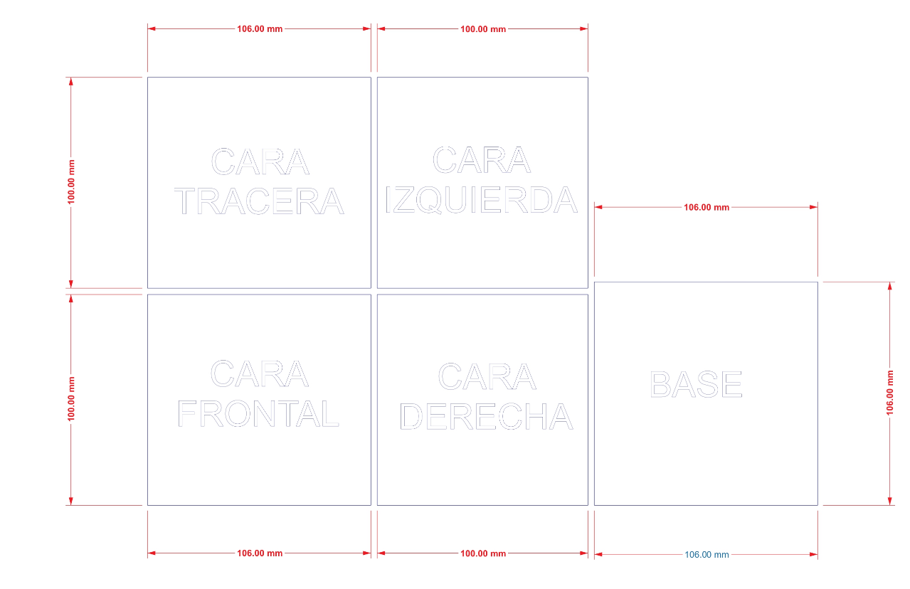 PLANOS QUE LA MAESTRA UTILIZÓ PARA HACER LA CAJA