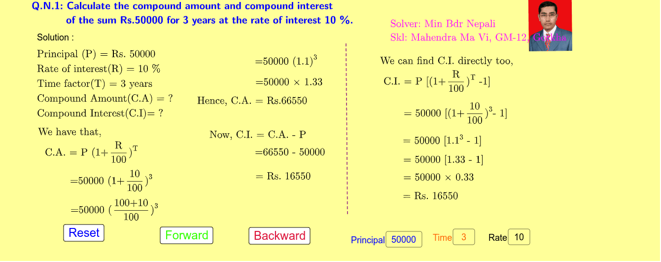 Compound Interest Geogebra Compound Interest Geogebra