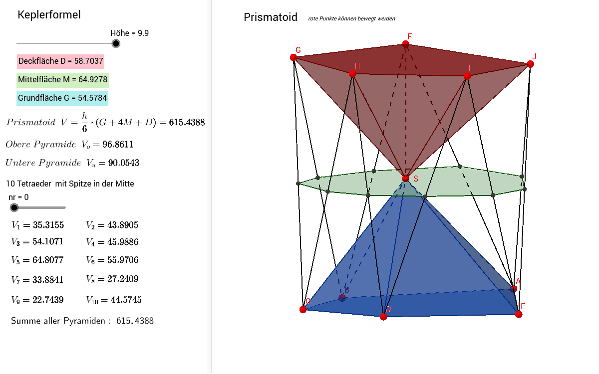 Prismatoid GeoGebra