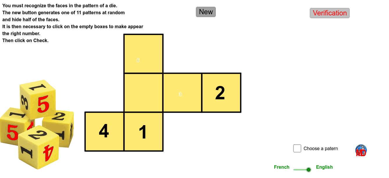 The Faces of the Dice GeoGebra