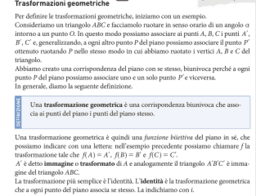 TRASFORMAZIONI GEOMETRICHE