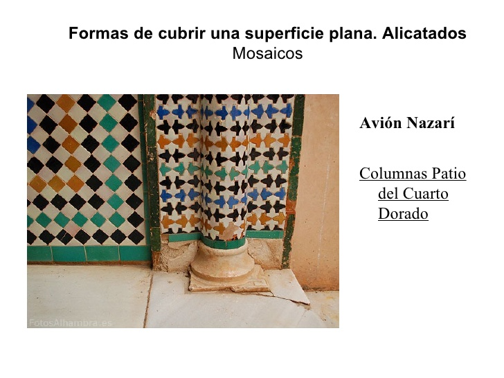 Teselado del Cuarto Dorado en el Palacio de la Alhambra