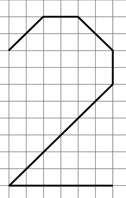 Create a SCALED COPY of the figure below using a SCALE FACTOR of 1/2.