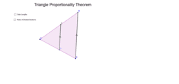 Discovering Proportional Parts in Triangles, Parallel Lines