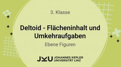 Deltoid - Flächeninhalt und Umkehraufgaben