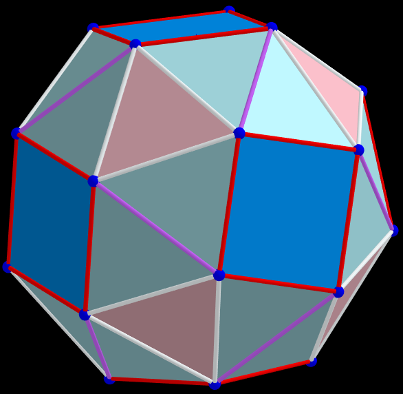 Example 11.   pmax =1.384 075 508 822 845; t=0.5, q, α, Biscribed Snub Cube(laevo), V=24. 