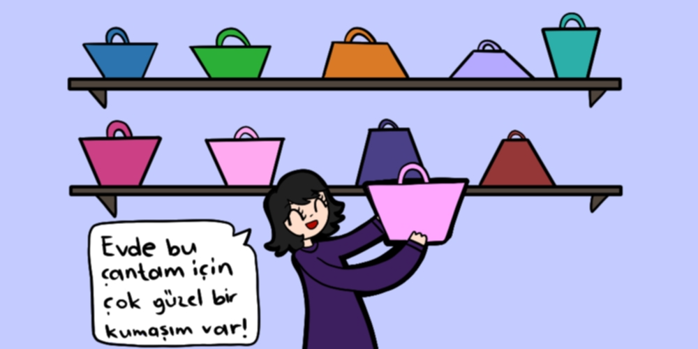 [size=150][size=200]Ayşe kendine yamuk şeklinde bir çanta almış ve eve getirmiştir. Eve geldiğinde çantasının ön yüzünü desenli bir kumaşla kaplamak istemektedir. Ayşe'nin kullanması gereken kumaşın alanını nasıl bulabiliriz?[/size][/size]