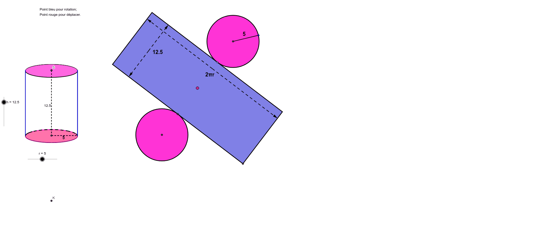 Developpement D Un Cylindre Geogebra
