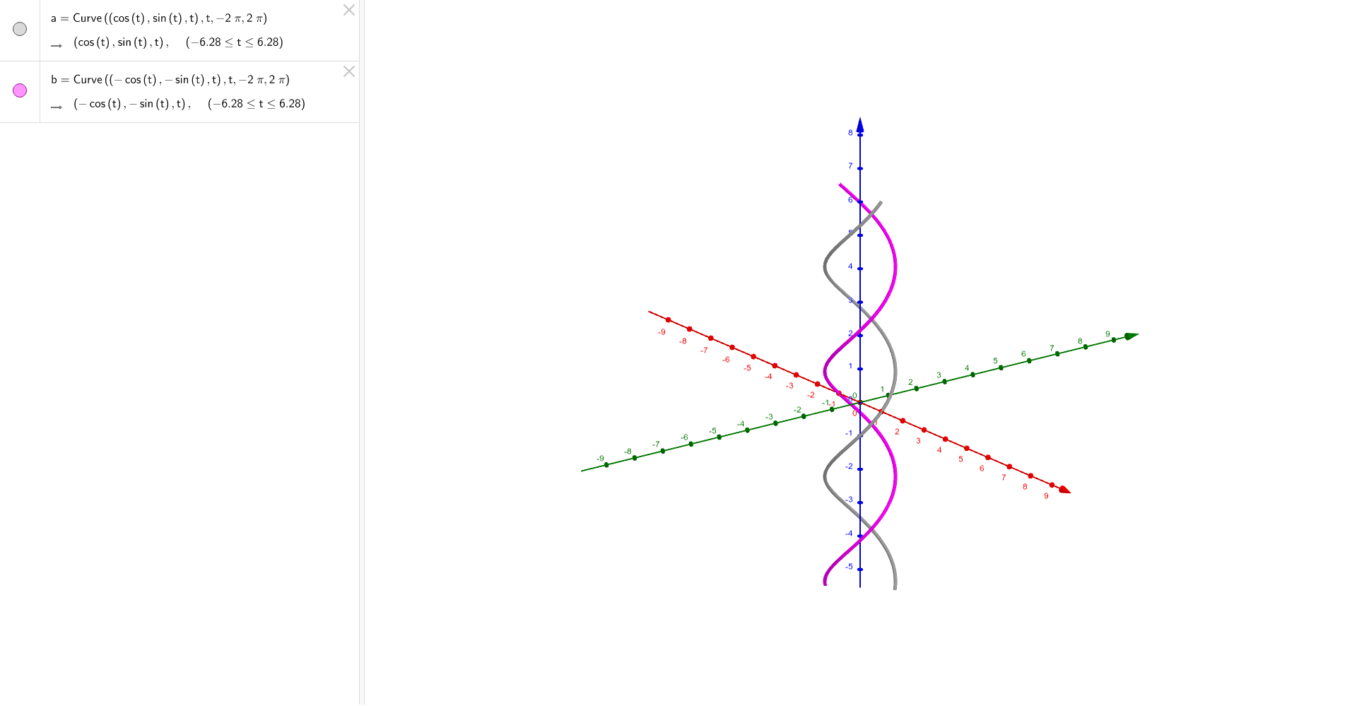 Helix GeoGebra