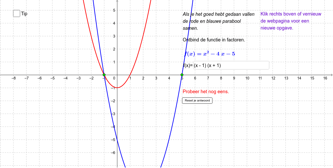 GeoGebra Applet