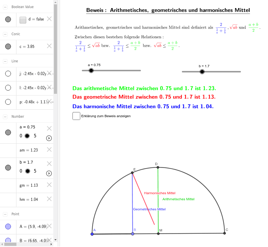 geometrisches mittel