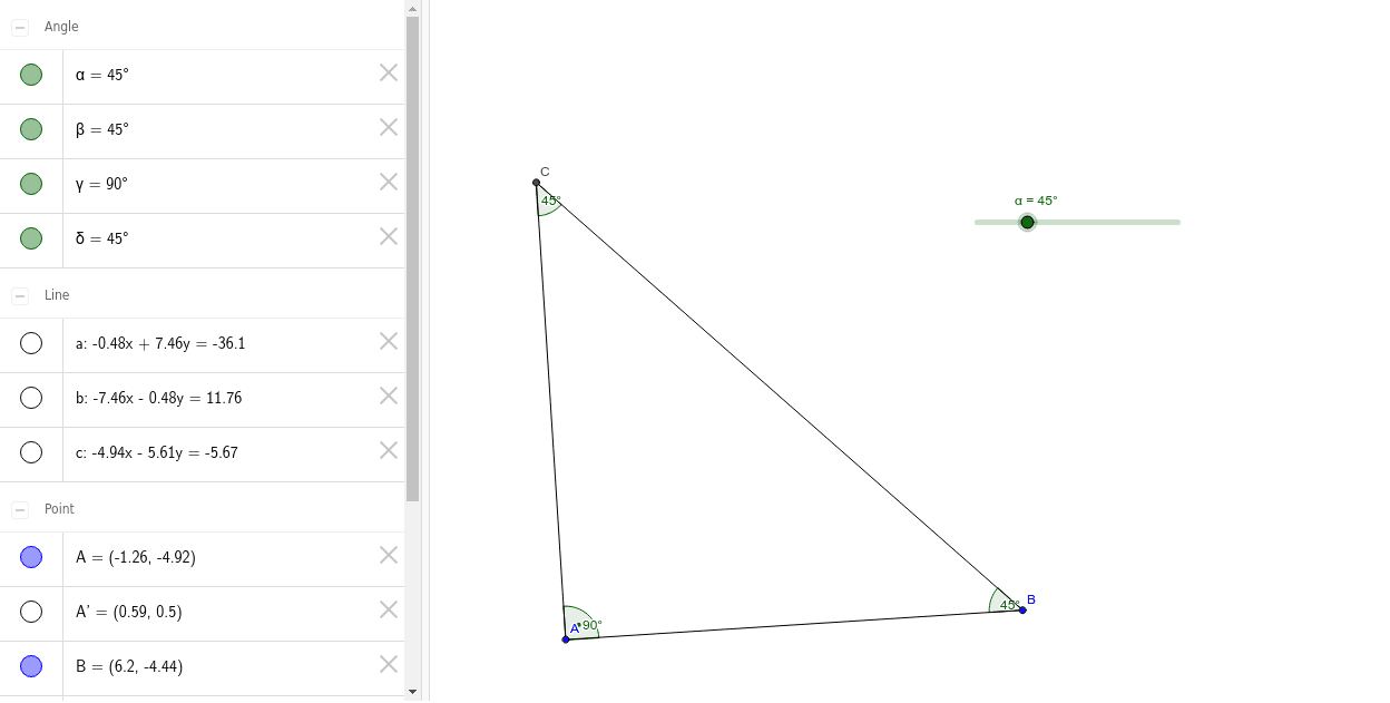 Triangle Slider GeoGebra